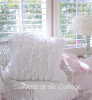 DREAMY WHITE COLLECTION 18 RUFFLES EURO PILLOW SHAMS